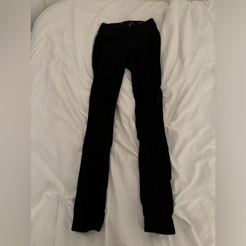 Hollister Black Curvy Ripped Skinny Jeans